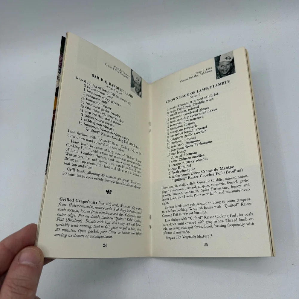 Kaiser Aluminum Prize Cookout Recipes Booklet 1962 Vtg BBQ Grilling $50,000